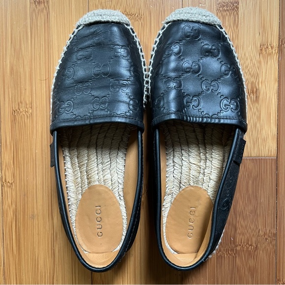 100% AUTHENTIC GUCCI Logo Espadrilles SIZE: 4 - Picture 6 of 14